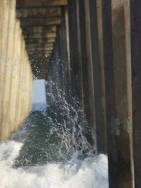 Under The Pier, Pensacola Beach, Fl photo print